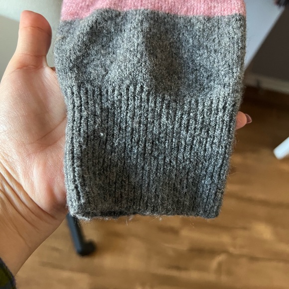 Madewell Crofton Wool Blend Striped Crew Neck Sweater Size L - Picture 5 of 6